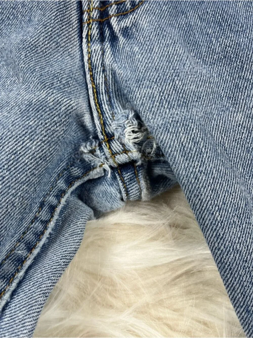 Levis 505 Jeans Men's 34x30 Mid Rise Regular Fit Light Wash